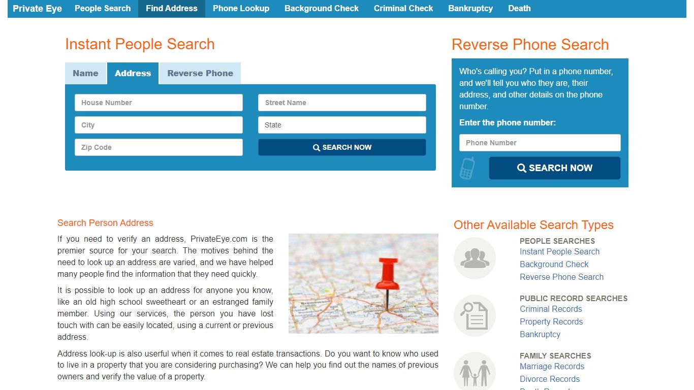 Private Eye - Find information about a property, such as owner, value ...